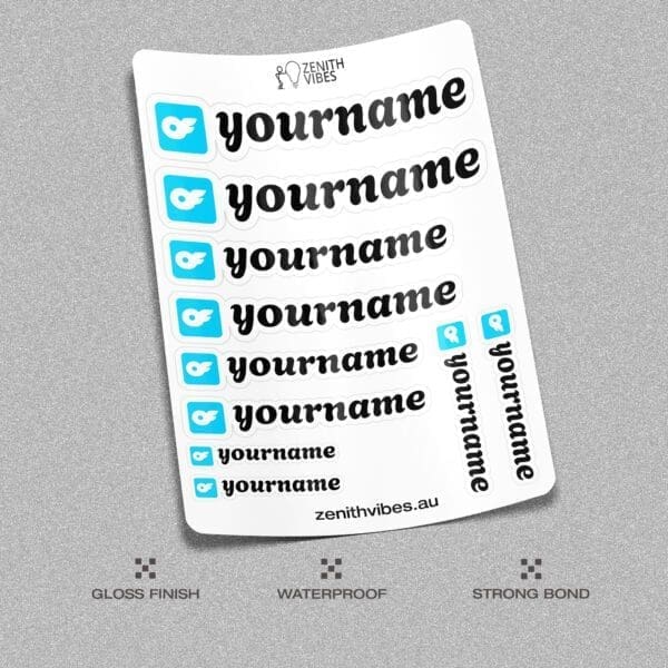 Custom OnlyFans Vinyl Stickers Pack Sheet x10