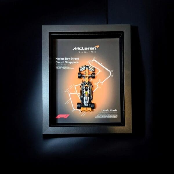 3D F1 Frame McLaren Lando Norris Singapore Circuit