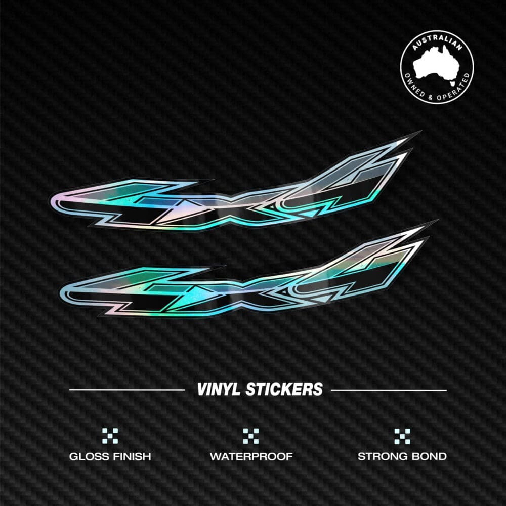 4x4 Off Road Holographic Sticker Pack 2X
