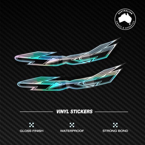 4x4 Off Road Holographic Sticker Pack 2X