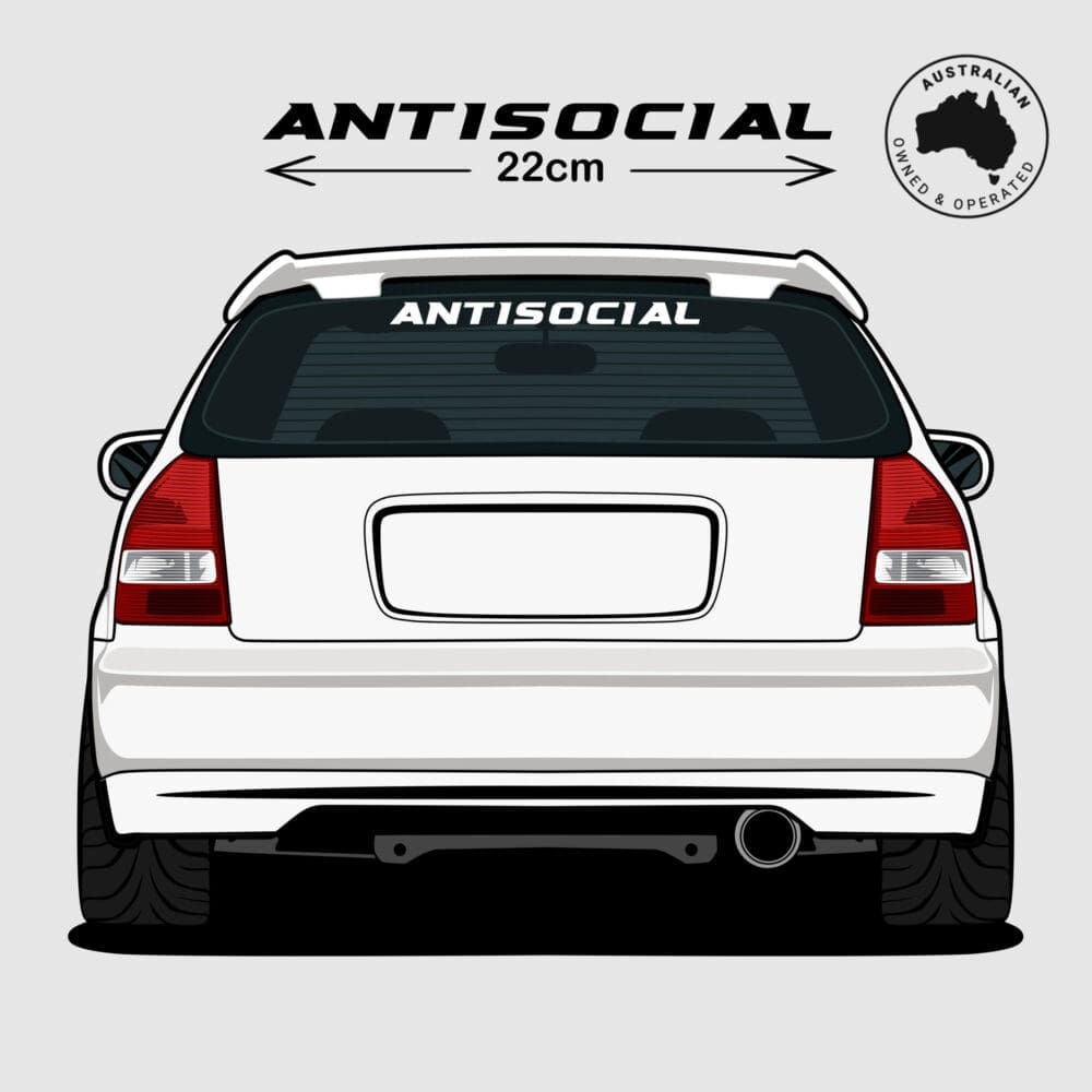 Antisocial JDM Car Decal